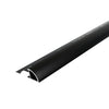 Viertelkreisprofil DURONDELL Aluminium pulverbeschichtet schwarz matt 8mm 250cm