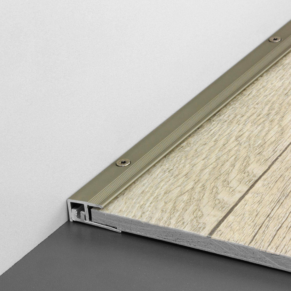 Abschlussprofil DUOFLOOR LVT BORDER Aluminium eloxiert titan 3,5mm 270cm
