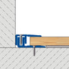 Abschlussprofil DUOFLOOR LVT BORDER Aluminium eloxiert titan 3,5mm 270cm