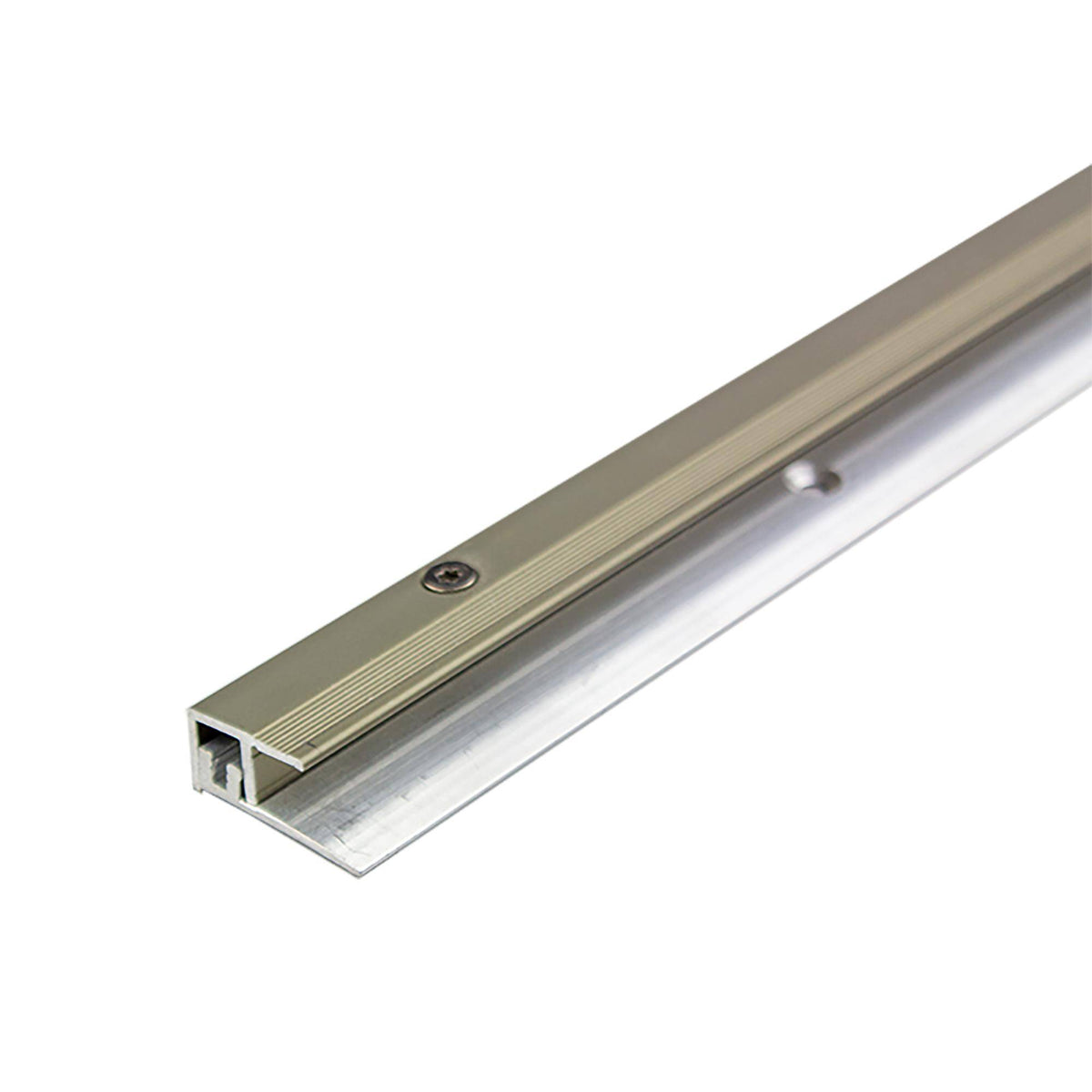 Abschlussprofil mit extra breitem Auflageschenkel DUOFLOOR BORDER Aluminium eloxiert titan 6mm 270cm