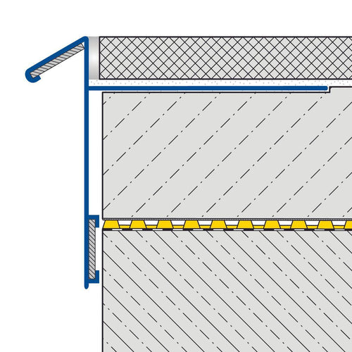 Balkonwinkelprofil ungebohrt DURABAL BK Aluminium eloxiert silber 9mm 300cm