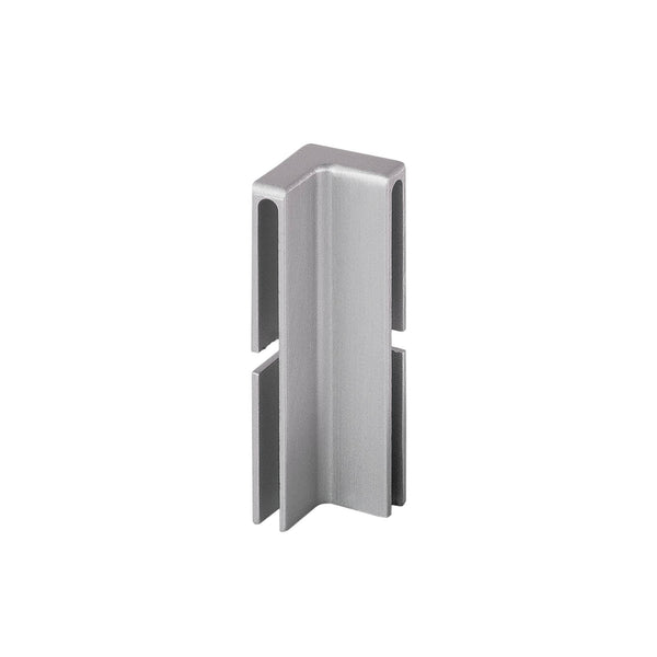 Innenecke DURABAL BO Aluminium pulverbeschichtet platingrau RAL 7036 40mm 12mm
