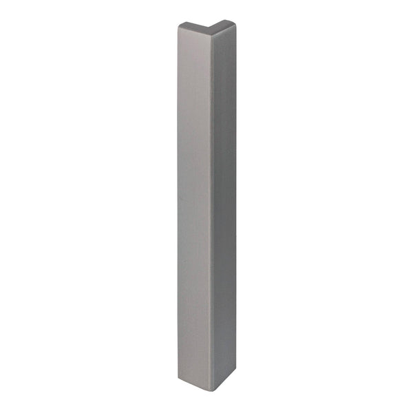 Außenecke DURABAL BO Aluminium pulverbeschichtet platingrau RAL 7036 120mm 8mm
