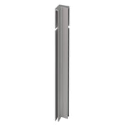 Innenecke DURABAL BO Aluminium pulverbeschichtet platingrau RAL 7036 100mm 12mm