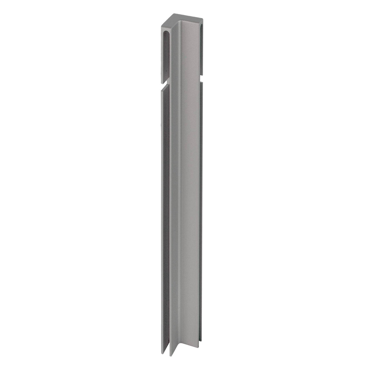 Innenecke DURABAL BO Aluminium pulverbeschichtet platingrau RAL 7036 100mm 12mm