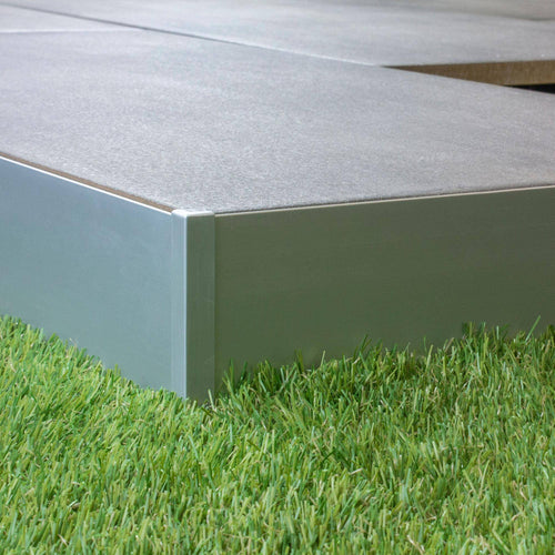 Balkonwinkelprofil DURABAL BO Aluminium eloxiert silber 100mm 300cm