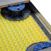 Stelzlagersockel FLEXIBAL BA Aluminium schwarz-blau 25mm