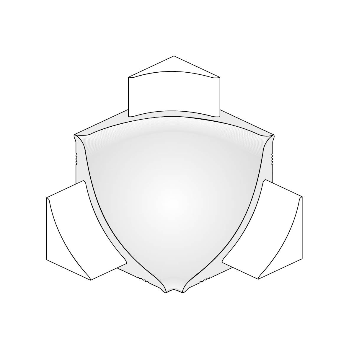 DURAL Angle intérieur DURACOVE HK métal coulé sous pression anodisé argent 28mm