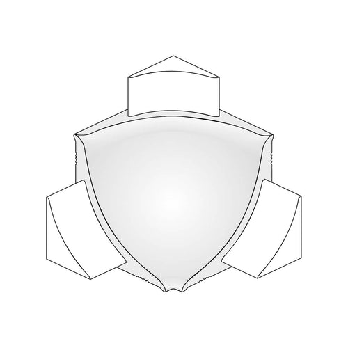 DURAL Angle intérieur DURACOVE HK métal coulé sous pression anodisé argent 28mm