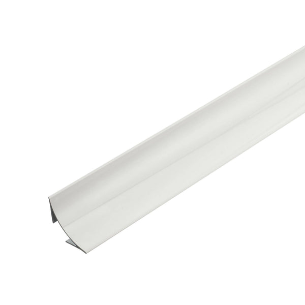 Sanitärprofil DURACOVE HK Aluminium pulverbeschichtet weiß 28mm 250cm