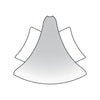 Außenecke DURACOVE HK Metalldruckguss eloxiert silber 28mm