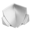 Innenecke DURACOVE HK Metalldruckguss eloxiert silber 28mm