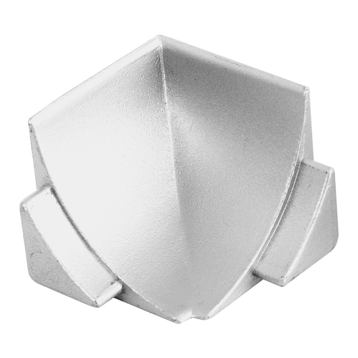 Innenecke DURACOVE HK Metalldruckguss eloxiert silber 28mm