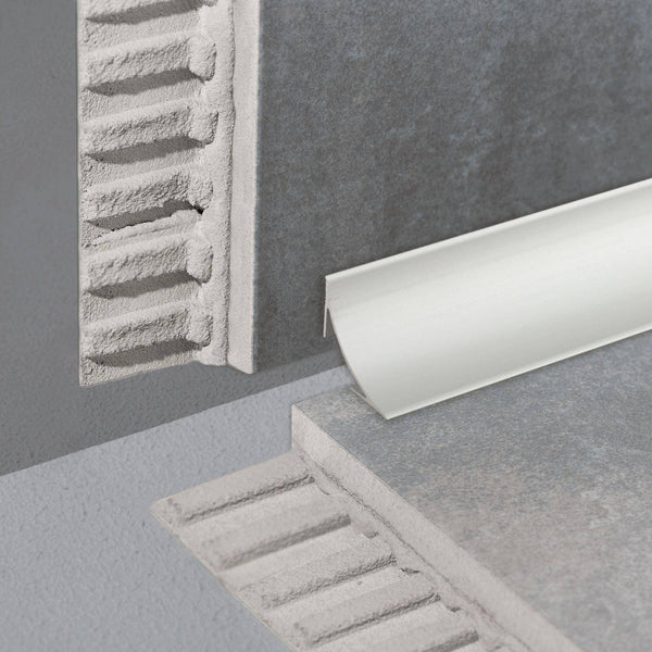 Profilé à gorge DURAL DURACOVE HK aluminium anodisé argent 28mm 250cm