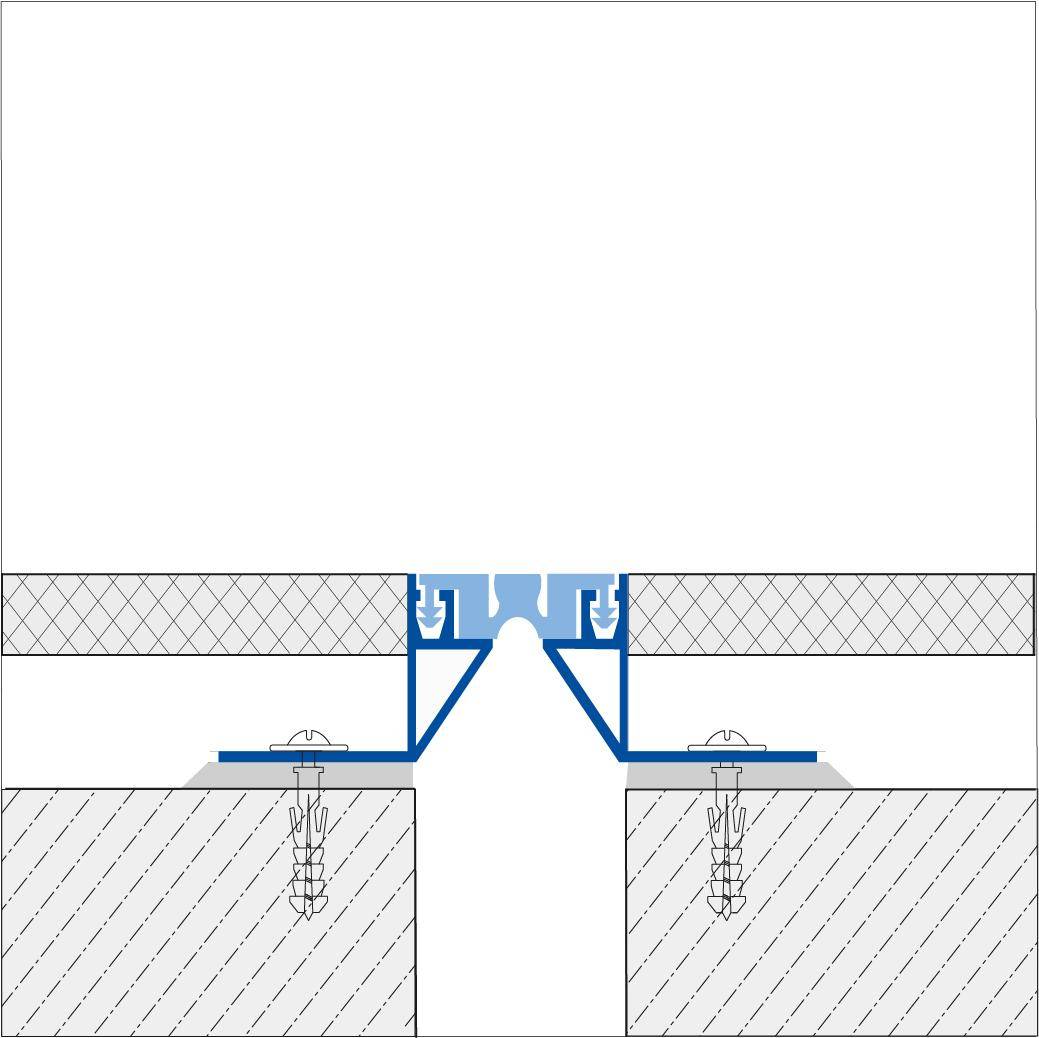 Dehn- und Bewegungsfugenprofil DURAFLEX BP Aluminium 35mm 300cm
