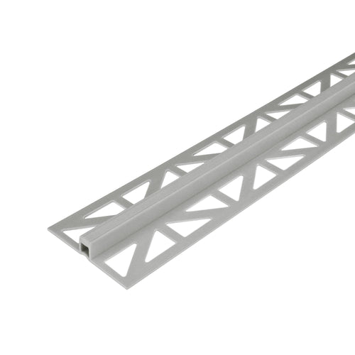 Dehn- und Bewegungsfugenprofil breite gelochte Schenkel DURAFLEX PVC PVC grau 10mm 250cm