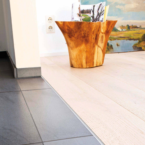 Dehn- und Bewegungsfugenprofil breite gelochte Schenkel DURAFLEX PVC PVC schwarz 8mm 250cm