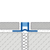 DURAL dilatatie- en bewegingsvoegprofiel DURAFLEX PVC PVC grijs 12,5 mm 250 cm