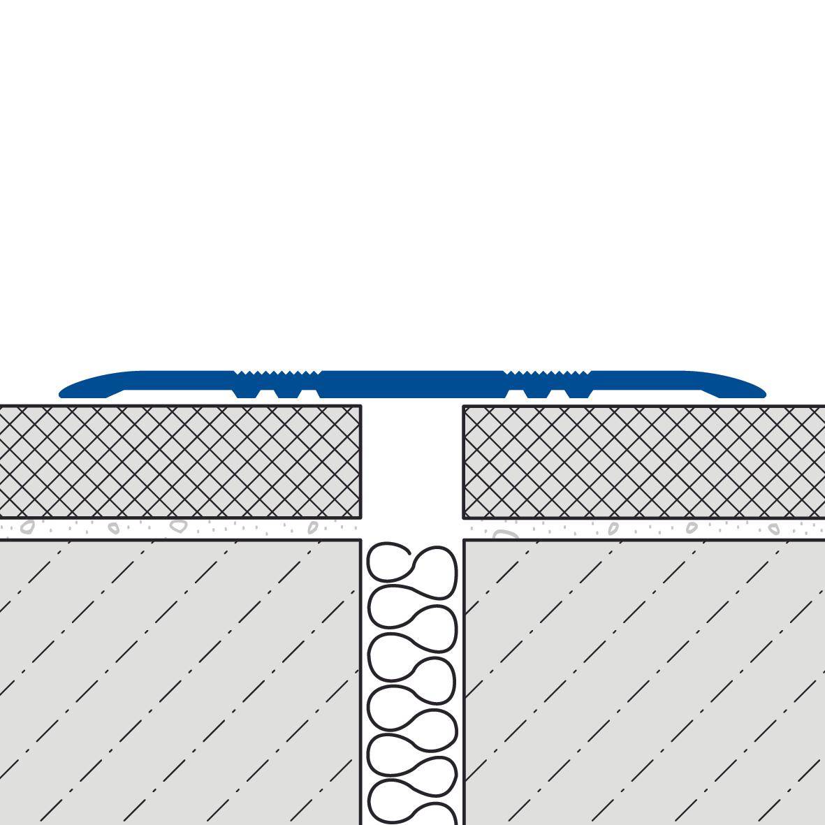 Abdeckprofil ohne Bohrung DURAFLEX KA Aluminium natur silber 3,5mm 250cm