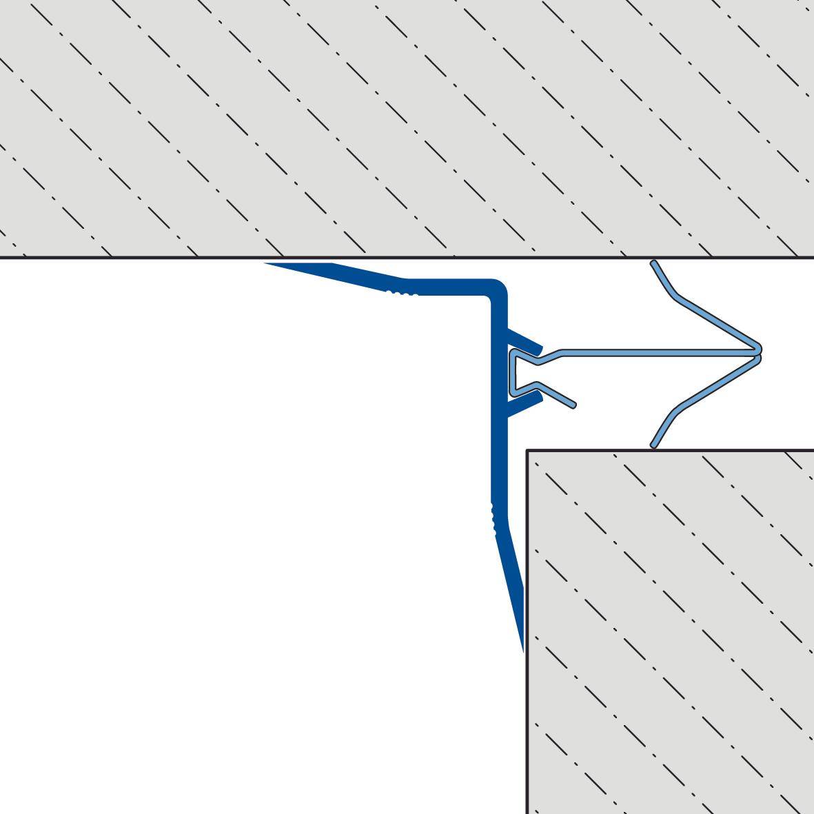 DURAL version d'angle Profilé de recouvrement version d'angle DURAFLEX KF aluminium anodisé argent 300mm 300cm