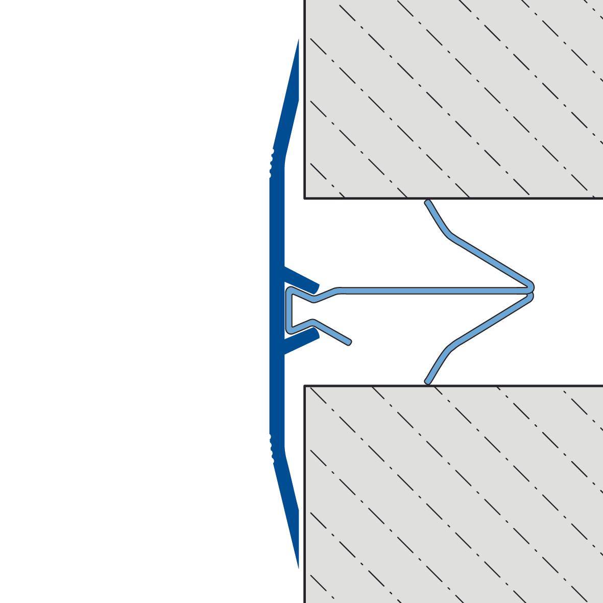 Abdeckprofil DURAFLEX KF Aluminium eloxiert silber 140mm 300cm