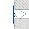 DURAL Profil de protection DURAFLEX KF aluminium anodisé argent 70mm 300cm