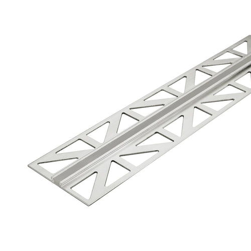 Dehn- und Bewegungsfugenprofil DURAFLEX METALL Aluminium grau 30mm 250cm