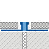 Profilé de joint de dilatation et de mouvement DURAL DURAFLEX METALL aluminium gris 6mm 250cm