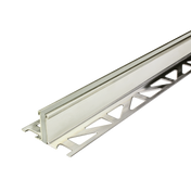 Dehn- und Bewegungsfugenprofil DURAFLEX METALL Edelstahl (V2A/304) grau 25mm 250cm