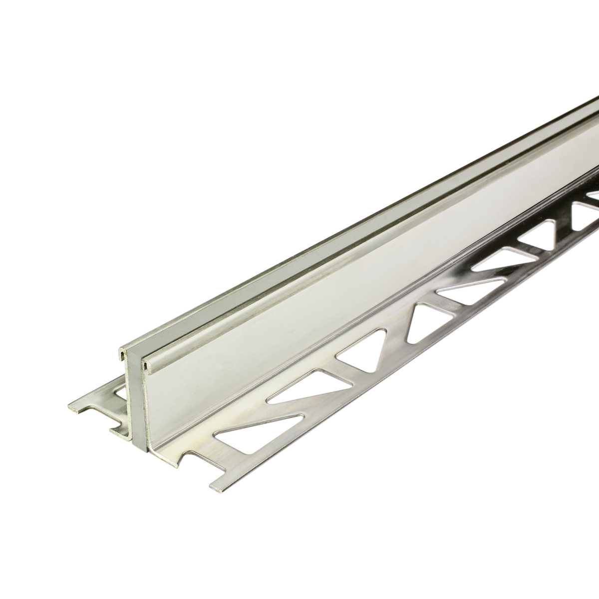 Dehn- und Bewegungsfugenprofil DURAFLEX METALL Edelstahl (V2A/304) grau 20mm 250cm