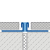 DURAL dilatatie- en bewegingsvoegprofiel DURAFLEX METALL RVS (V2A/304) grijs 3mm 250cm