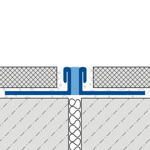 Profilé pour joints de dilatation et de mouvement DURAL DURAFLEX METALL acier inoxydable (V2A/304) gris 8mm 250cm