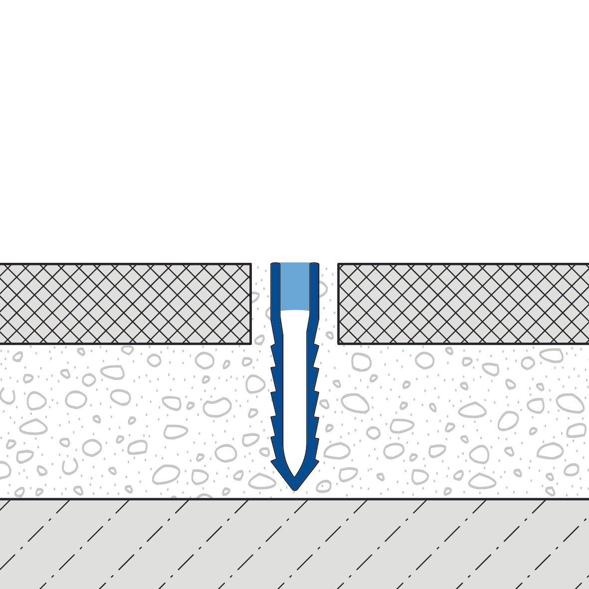 Dehn- und Bewegungsfugenprofil DURAFLEX TL-PVC PVC grau 50mm 250cm