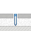 DURAL dilatatie- en bewegingsvoegprofiel DURAFLEX TL-PVC PVC grijs 40mm 250cm