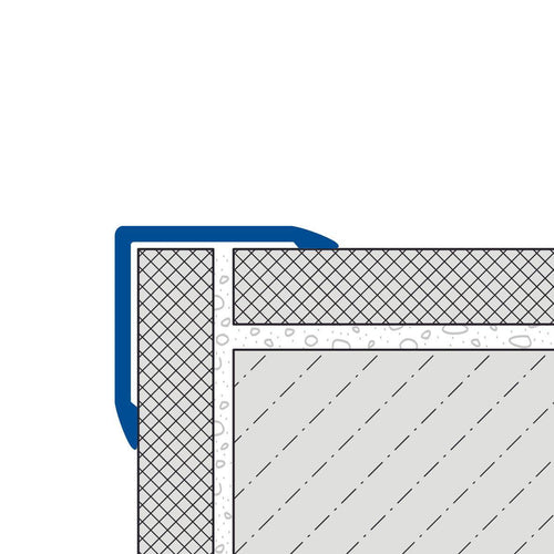 DURAL Profilé de protection d'arête DURAGARD EP Aluminium anodisé or 50mm 250cm