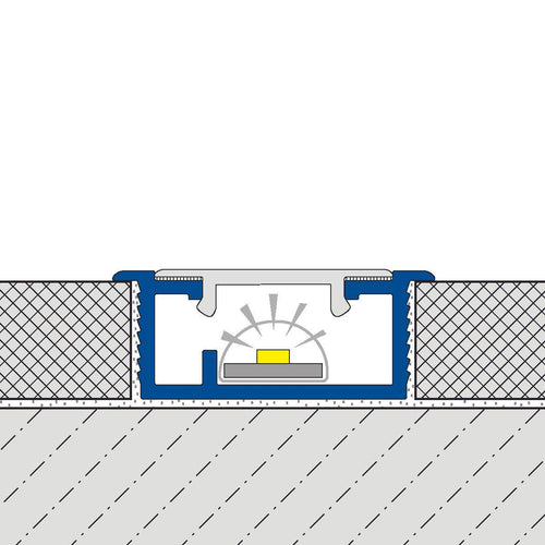 Listelliprofil DURALIS LED Aluminium eloxiert silber 12,5mm 250cm