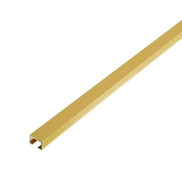 Listelliprofil DURALIS Aluminium hochglanzeloxiert gold 8mm 250cm