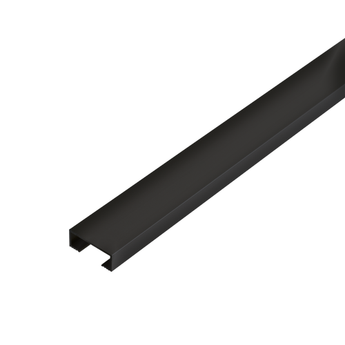 Profilé de protection d'arête DURALIS Aluminium thermolaqué noir mat 8mm 250cm