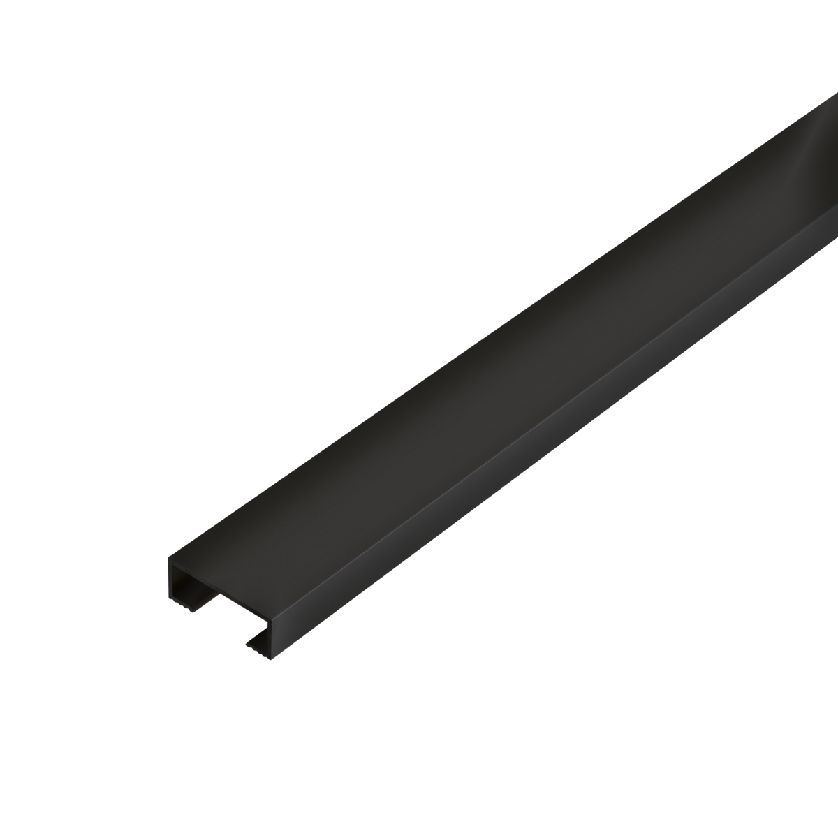 Profilé de protection d'arête DURALIS Aluminium thermolaqué noir mat 8mm 250cm