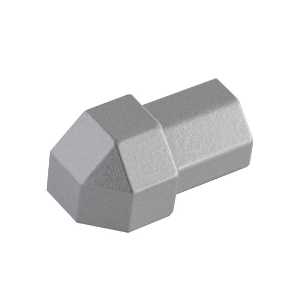DURAL buitenhoek DURAPLUS DIAMOND gegoten metaal, gepoedercoat betongrijs RAL 0006500 9 mm