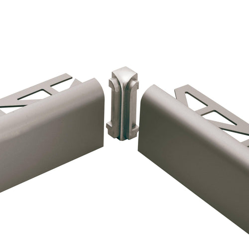Innenecke DURASTEP DP Aluminium titan Feinschliff 13,5mm