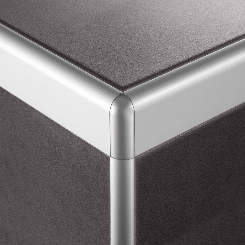 Außenecke DURASTEP DP Metalldruckguss eloxiert silber 11mm