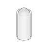 DURAL buitenhoek DURASTEP DP gegoten metaal geanodiseerd zilver 13,5 mm