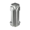 DURAL binnenhoek DURASTEP DP gegoten metaal geanodiseerd zilver 13,5 mm