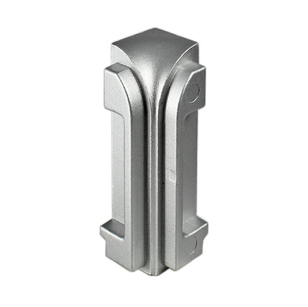 DURAL binnenhoek DURASTEP DP gegoten metaal geanodiseerd zilver 13,5 mm