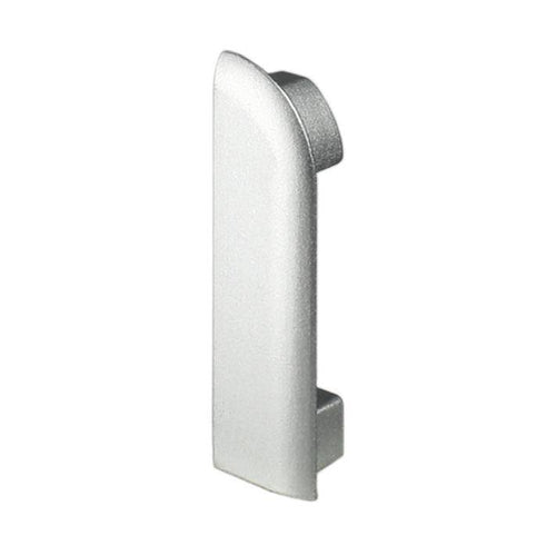 Endkappe links DURASTEP DP Metalldruckguss eloxiert silber 9mm