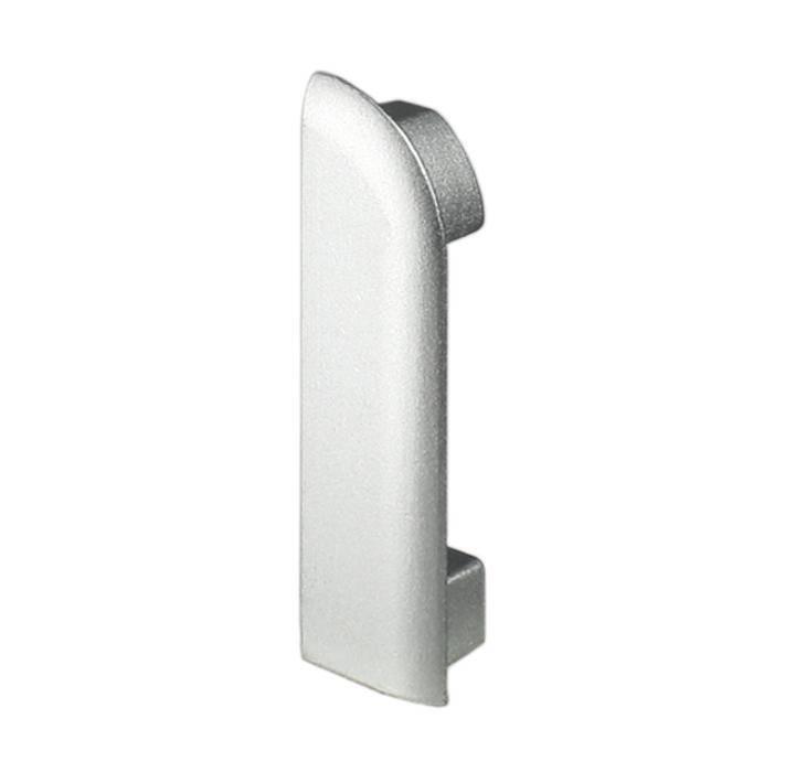 Endkappe links DURASTEP DP Metalldruckguss eloxiert silber 9mm