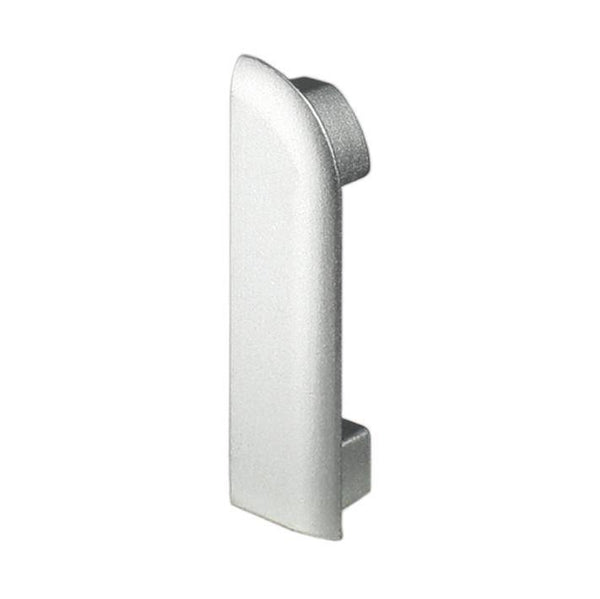 DURAL Embout gauche DURASTEP DP métal coulé sous pression anodisé argent 11mm