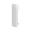DURAL Embout gauche DURASTEP DP métal coulé sous pression anodisé argent 11mm