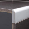 Endkappe links DURASTEP DP Metalldruckguss eloxiert silber 9mm